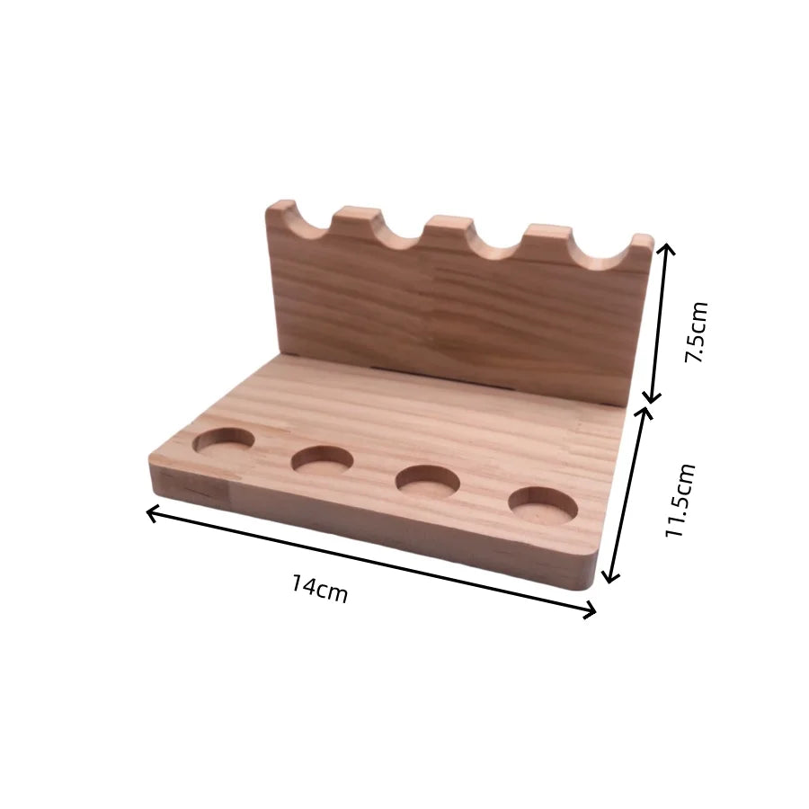 Walnut Wood Multifunction Desk Organizer & Phone Stand