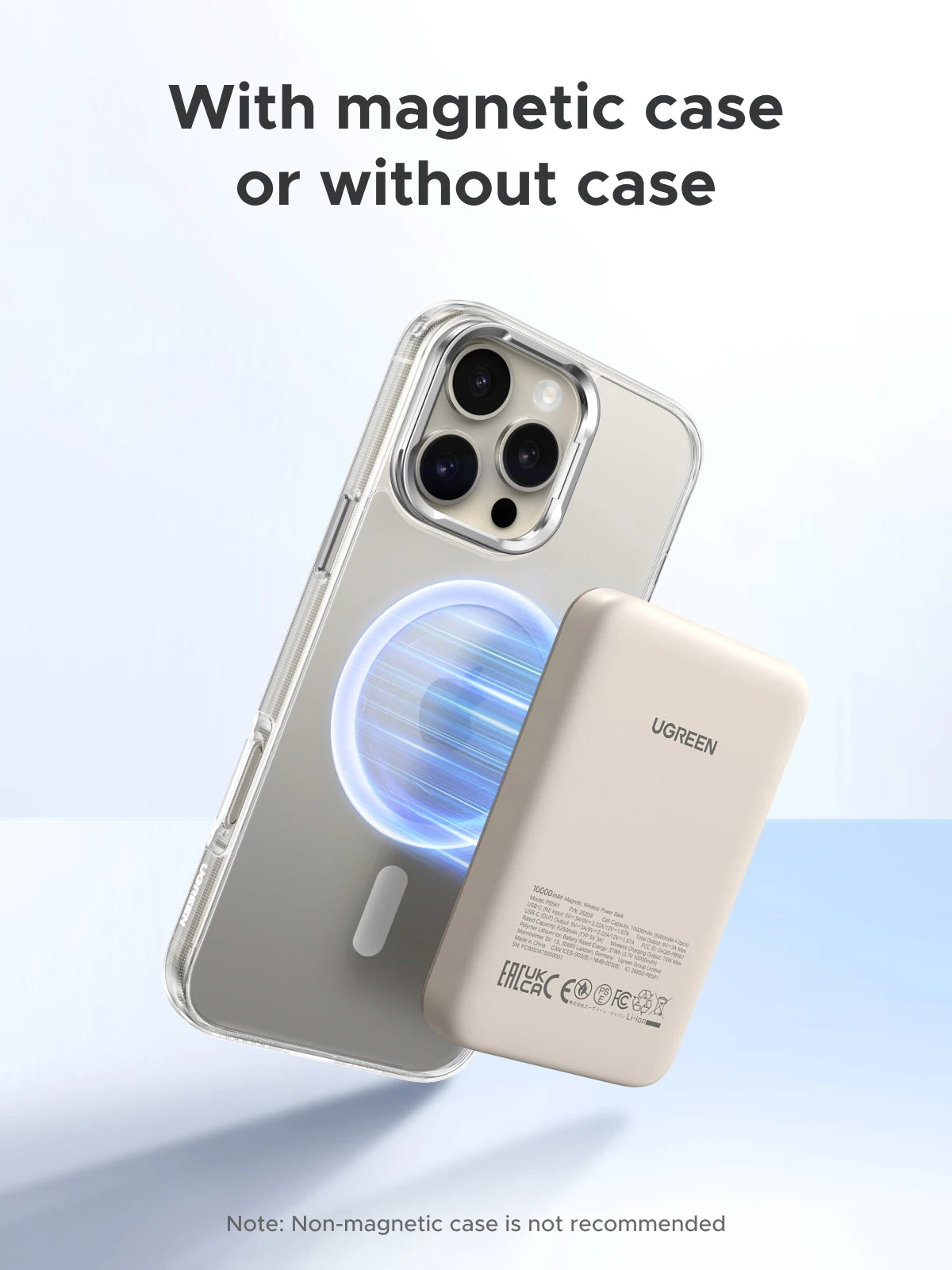 UGREEN PD20W Power Bank Magnetic 10000mAh Portable Wireless Fast Charging PowerBank for Magsafe for iPhone 17 15 Pro Max 16 Pro