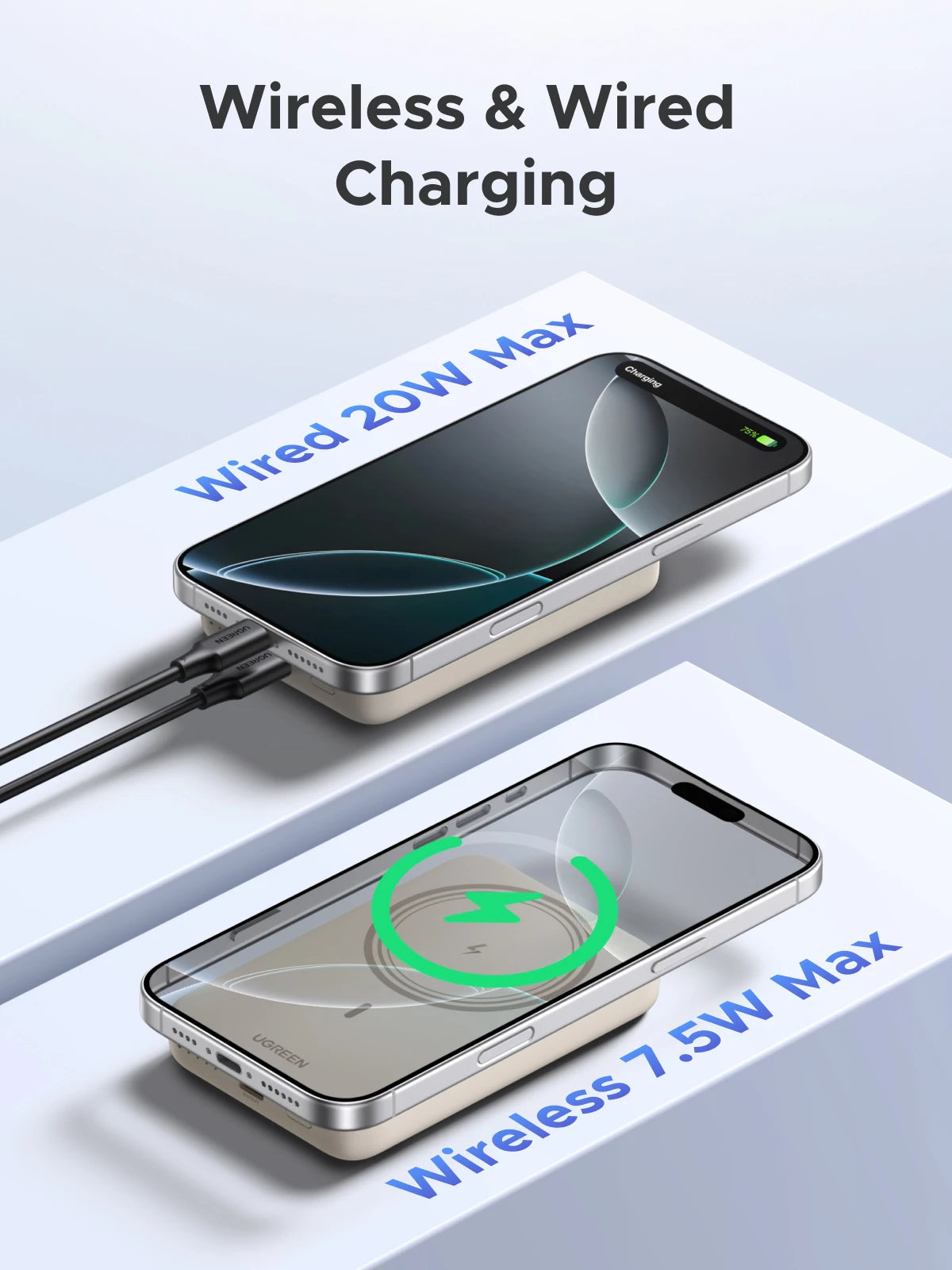 UGREEN PD20W Power Bank Magnetic 10000mAh Portable Wireless Fast Charging PowerBank for Magsafe for iPhone 17 15 Pro Max 16 Pro