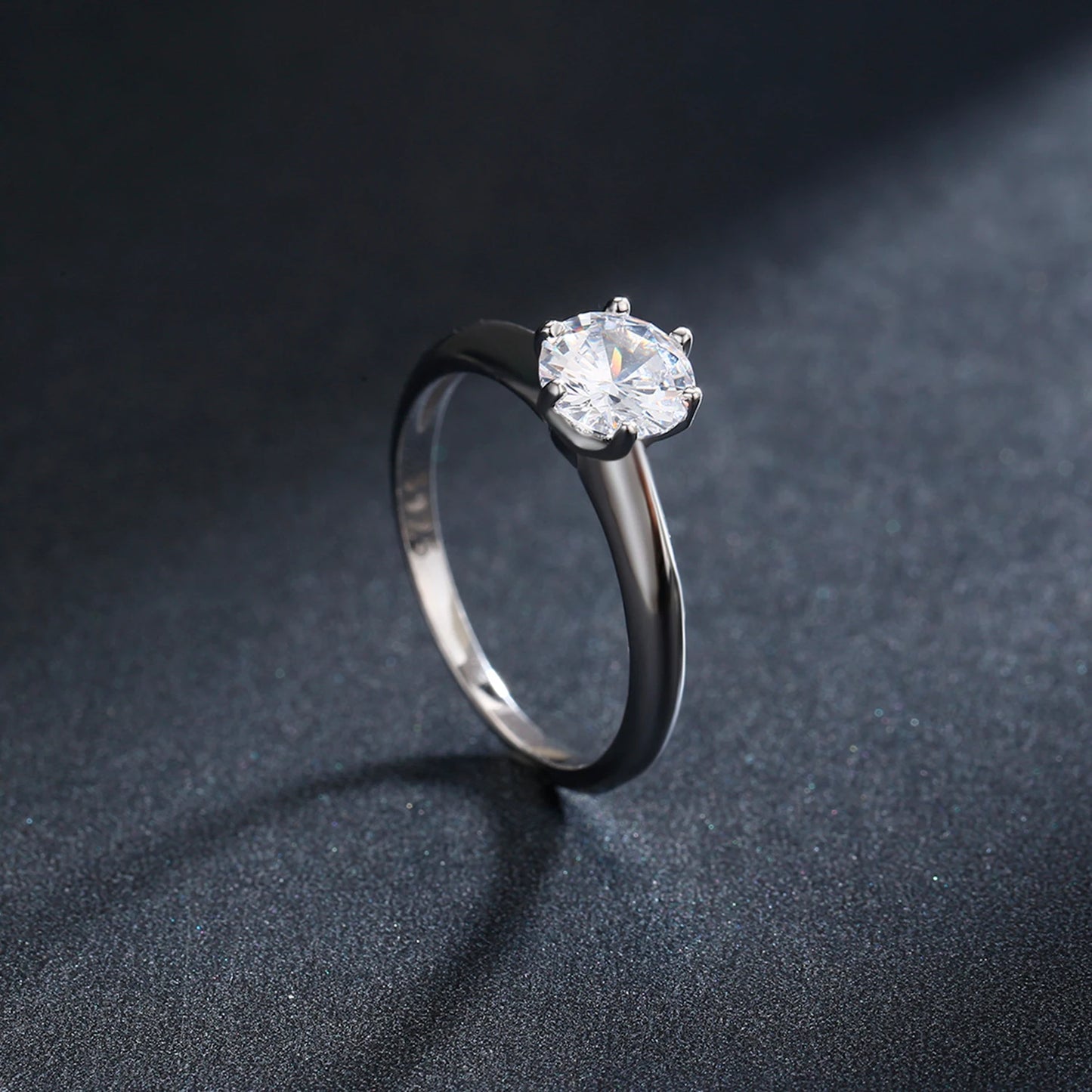 Modian New 100% 925 Sterling Silver Shine Classic AAAAA Zircon Fashion Ring For Women Wedding Fine Jewelry With Free Box Anillo