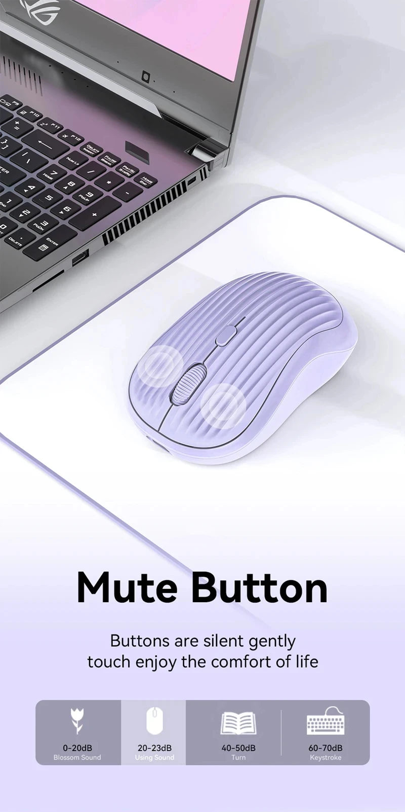 Type-C Rechargeable 2.4G Bluetooth Dual Mode Wireless Mouse Ergonomic Fashion Silent Mouse Desktop Laptop Tablet for iPhone iPad