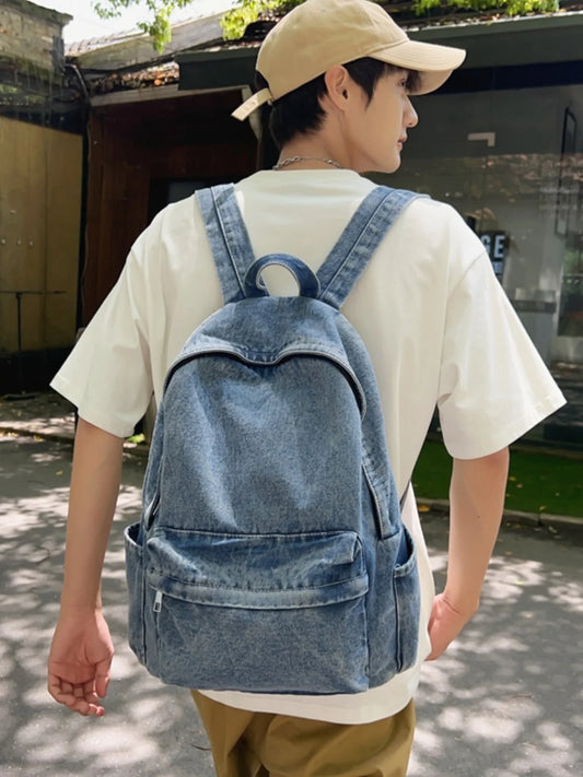 Trendy Casual ex Bapa 2024 New Sle INS Quali Forest System Girl Bapa Student Bookbag Soft Canvas Large Size