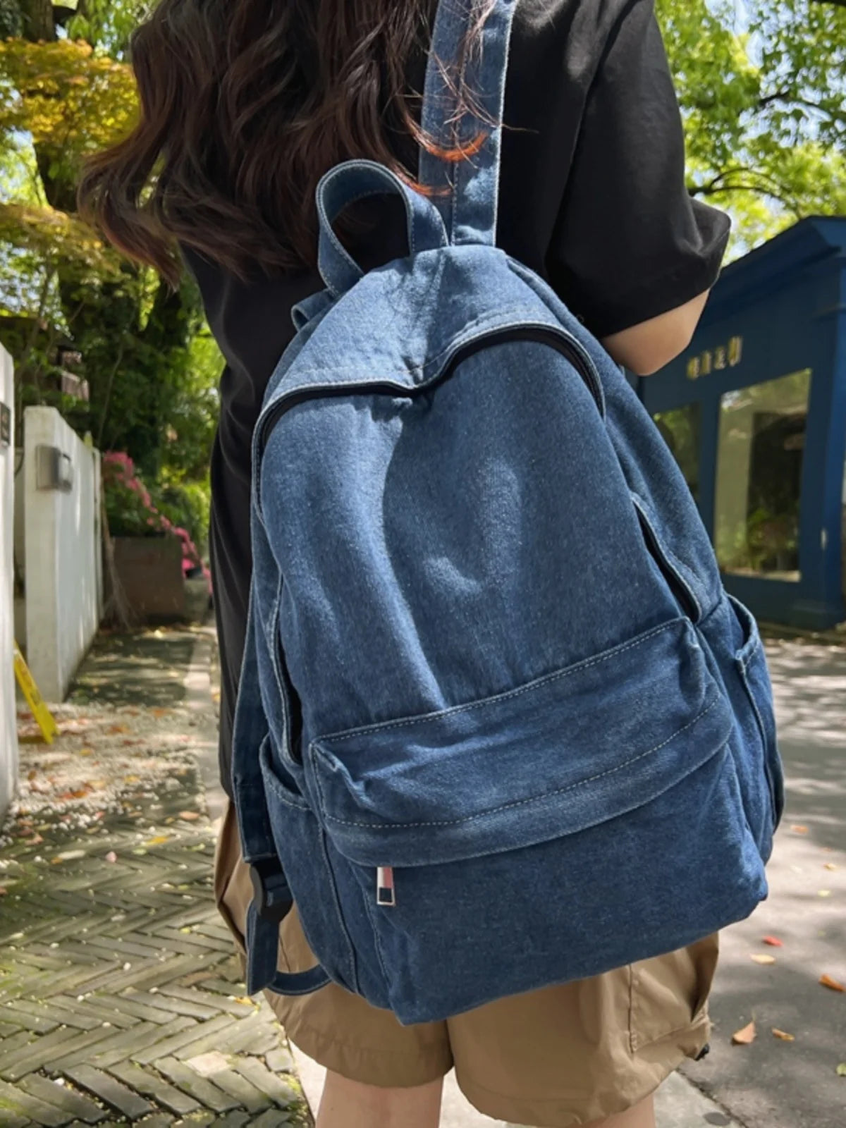 Trendy Casual ex Bapa 2024 New Sle INS Quali Forest System Girl Bapa Student Bookbag Soft Canvas Large Size