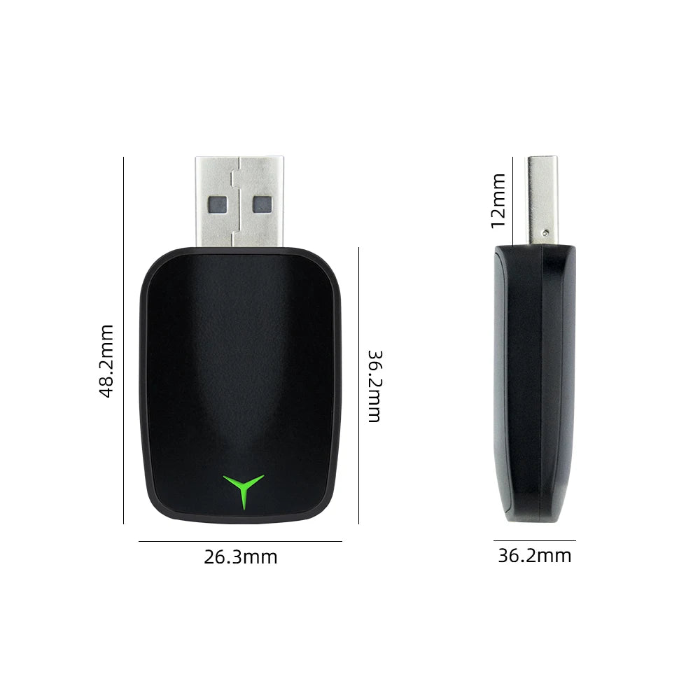 New Wired To Wireless Carplay Android 2 In 1 Automatic Adapter Car Gadget Smart Box Plug and Play 5Ghz Wifi Fast Connection