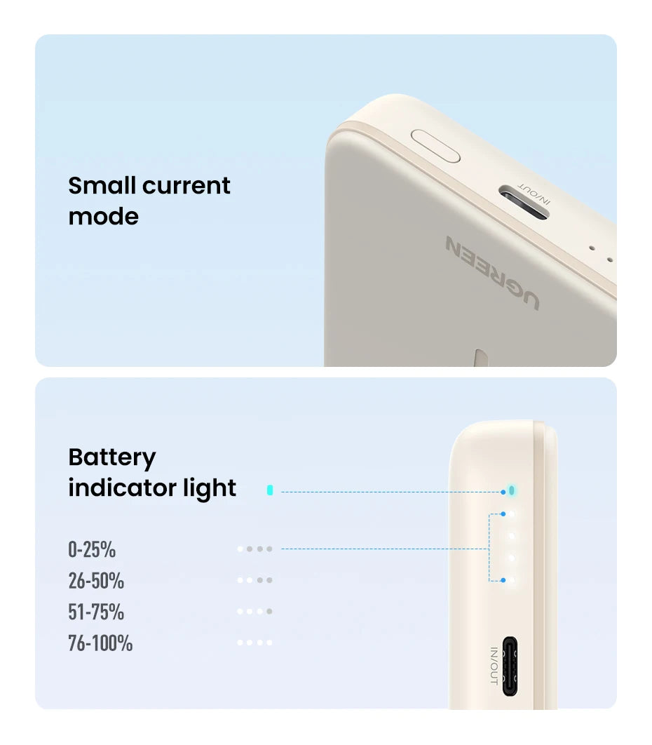 UGREEN PD20W Power Bank Magnetic 10000mAh Portable Wireless Fast Charging PowerBank for Magsafe for iPhone 17 15 Pro Max 16 Pro