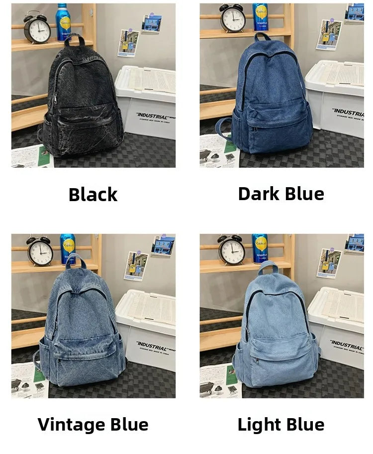 Trendy Casual ex Bapa 2024 New Sle INS Quali Forest System Girl Bapa Student Bookbag Soft Canvas Large Size