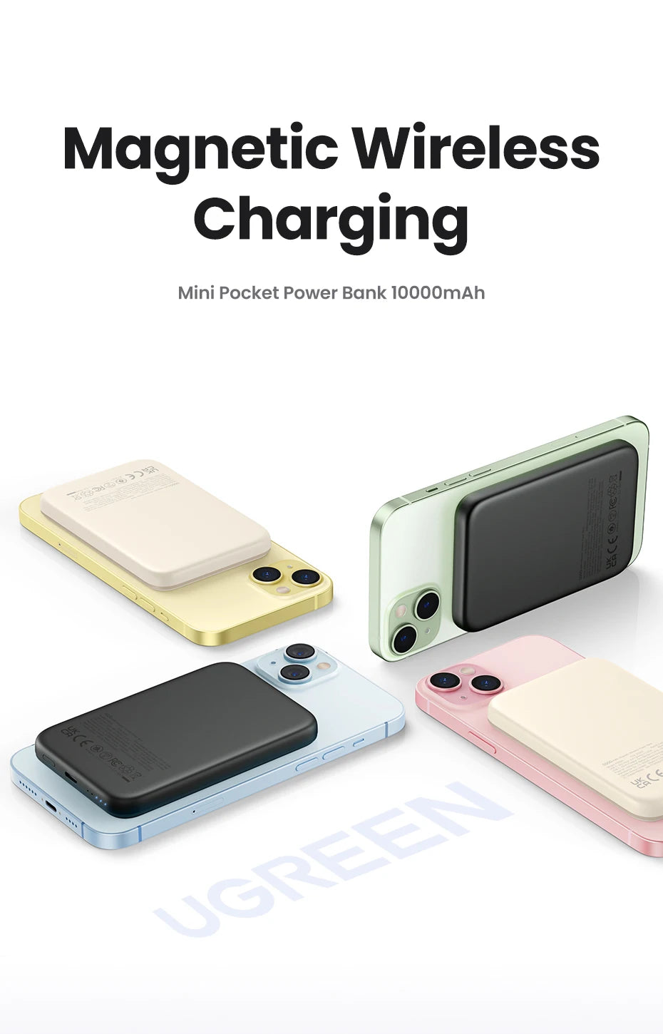 UGREEN PD20W Power Bank Magnetic 10000mAh Portable Wireless Fast Charging PowerBank for Magsafe for iPhone 17 15 Pro Max 16 Pro