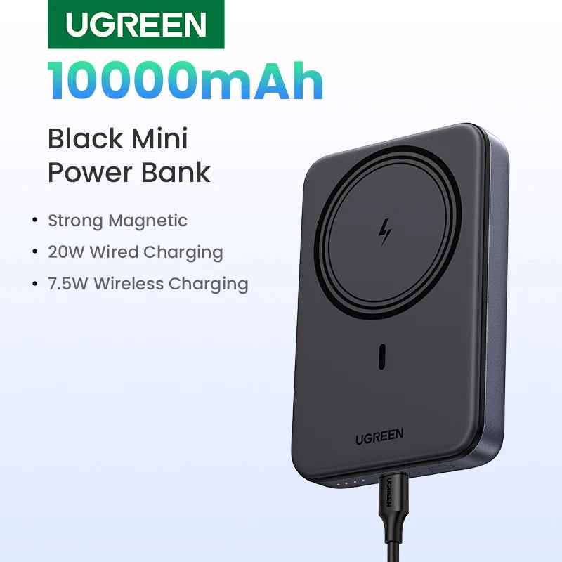 UGREEN PD20W Power Bank Magnetic 10000mAh Portable Wireless Fast Charging PowerBank for Magsafe for iPhone 17 15 Pro Max 16 Pro