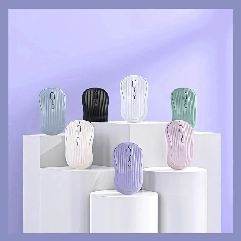 Type-C Rechargeable 2.4G Bluetooth Dual Mode Wireless Mouse Ergonomic Fashion Silent Mouse Desktop Laptop Tablet for iPhone iPad
