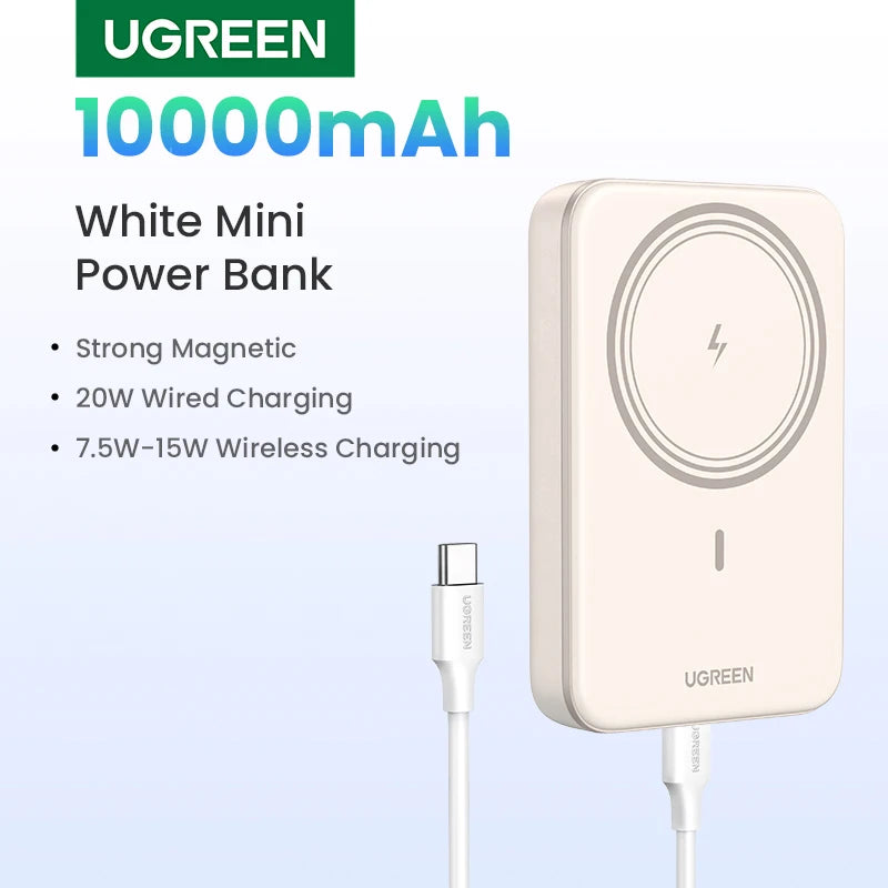 UGREEN Magnetic Power Bank 10000mAh Qi2 15W