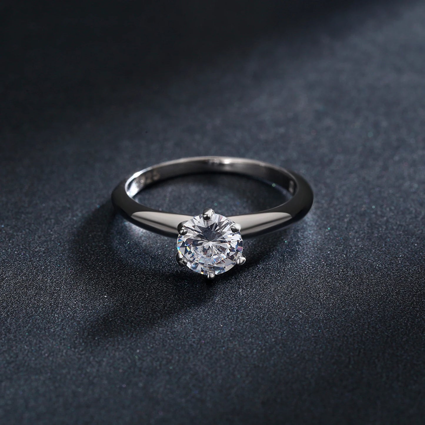 Modian New 100% 925 Sterling Silver Shine Classic AAAAA Zircon Fashion Ring For Women Wedding Fine Jewelry With Free Box Anillo