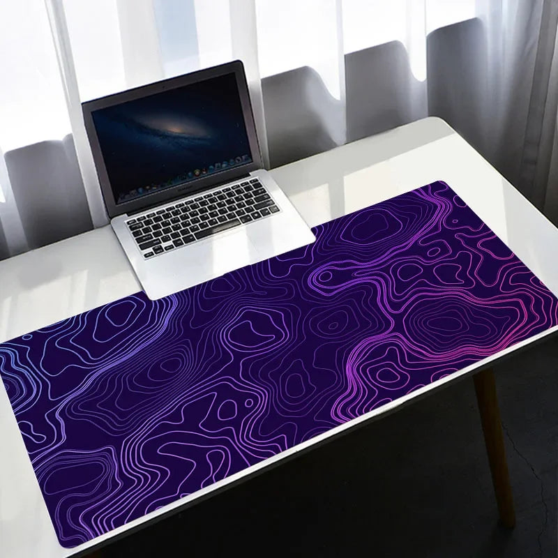 Strata Liquid Stains Black Mouse Pad 90x40 Topographic Big Mousepad Company Gamer Rug Deskmat Deskpad Personalized DropShipping