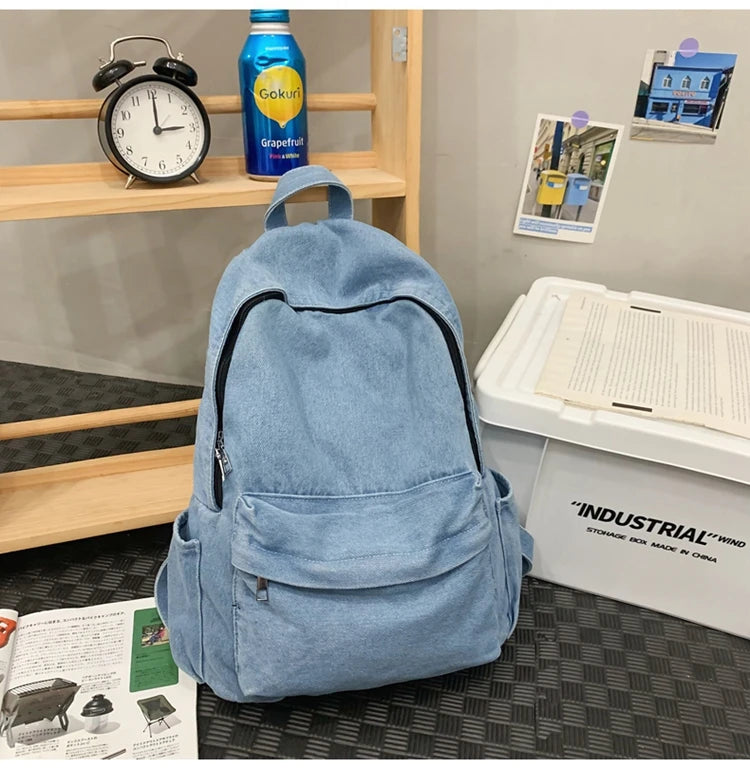 Trendy Casual ex Bapa 2024 New Sle INS Quali Forest System Girl Bapa Student Bookbag Soft Canvas Large Size