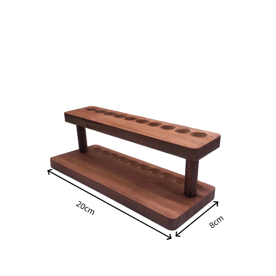 Walnut Wood Multifunction Desk Organizer & Phone Stand