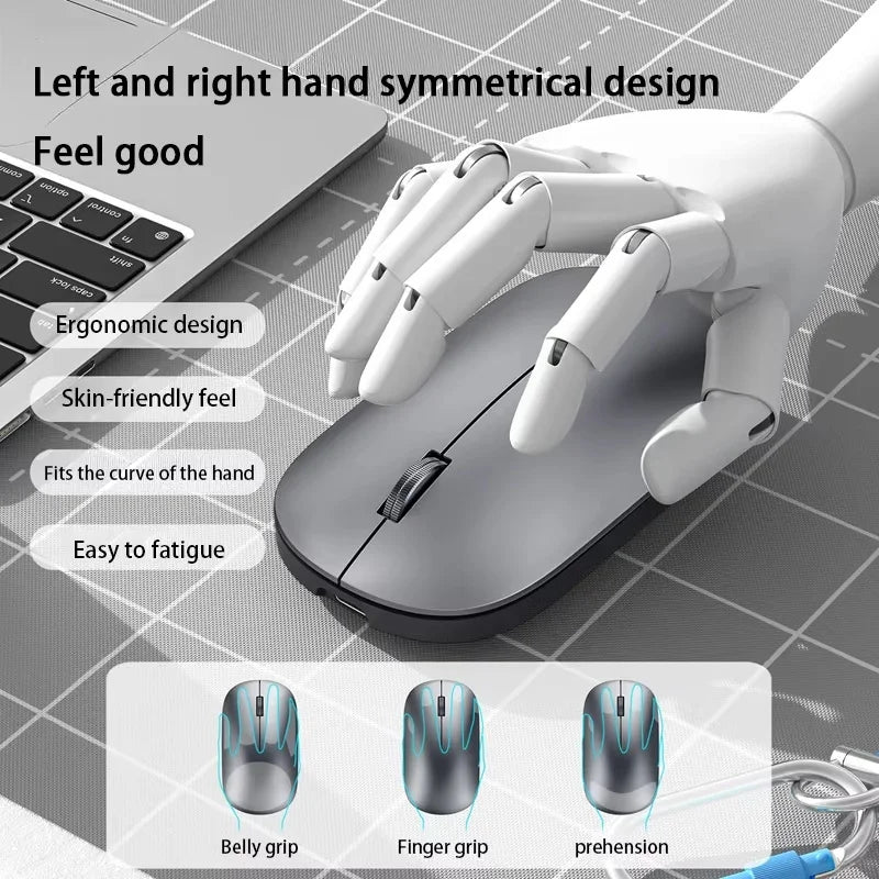 Bluetooth Wireless Mouse 2.4G Dual Mode DPI Adjustable Type-C Rechargeable Silent Ergonomic Portable Office Mouse 2026 ﻿