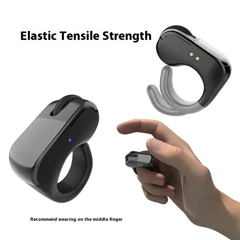 Ring Mouse Bluetooth 2.4g Dual-Mode Wide Rechargeable Mini Light Weight Compatible Remote Control Short Video Speech Selfie Scan