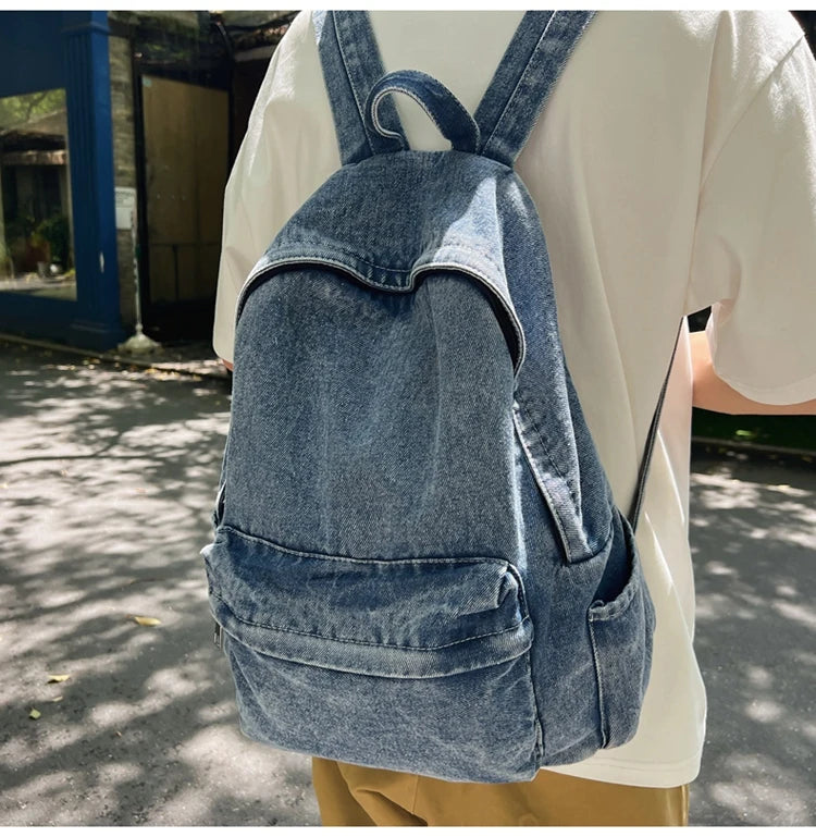 Trendy Casual ex Bapa 2024 New Sle INS Quali Forest System Girl Bapa Student Bookbag Soft Canvas Large Size
