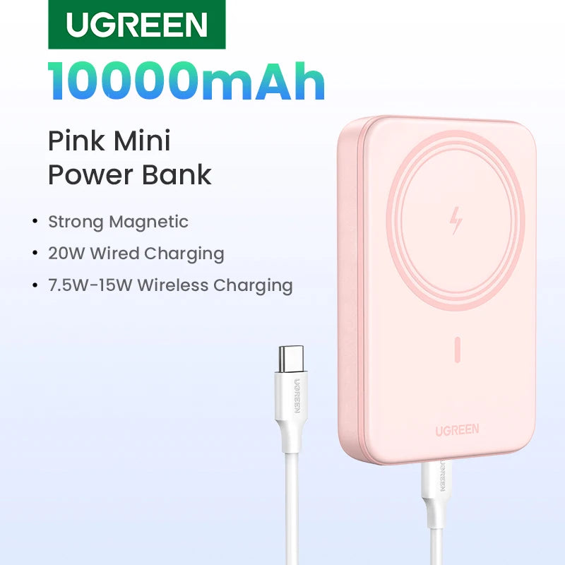 UGREEN PD20W Power Bank Magnetic 10000mAh Portable Wireless Fast Charging PowerBank for Magsafe for iPhone 17 15 Pro Max 16 Pro