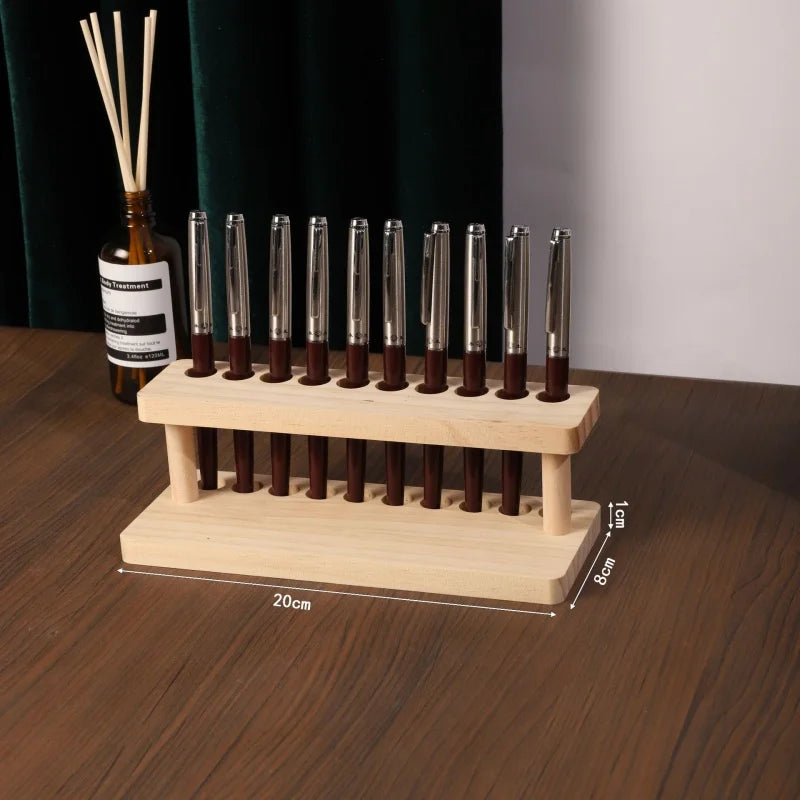 Walnut Wood Multifunction Desk Organizer & Phone Stand