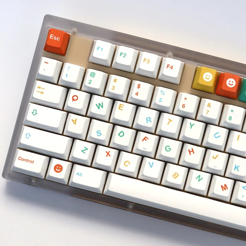 162 Keys Cool Kids Keycaps Cherry Profile PBT Dye Sublimation Mechanical Keyboard Keycap For MX Switch 60/61/64/68/87/980/104