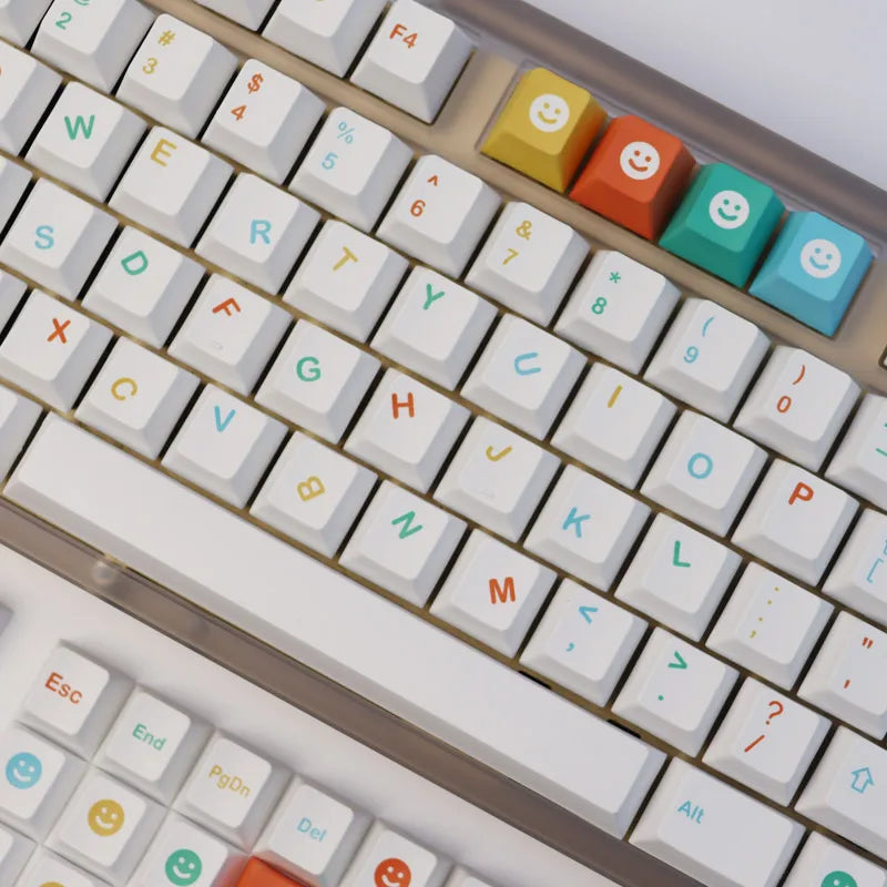 162 Keys Cool Kids Keycaps Cherry Profile PBT Dye Sublimation Mechanical Keyboard Keycap For MX Switch 60/61/64/68/87/980/104
