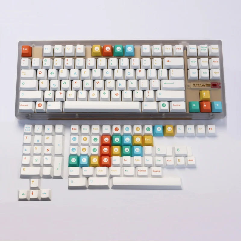 162 Keys Cool Kids Keycaps Cherry Profile PBT Dye Sublimation Mechanical Keyboard Keycap For MX Switch 60/61/64/68/87/980/104