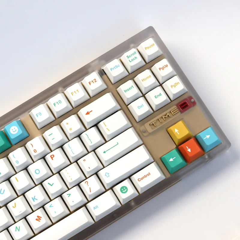 162 Keys Cool Kids Keycaps Cherry Profile PBT Dye Sublimation Mechanical Keyboard Keycap For MX Switch 60/61/64/68/87/980/104